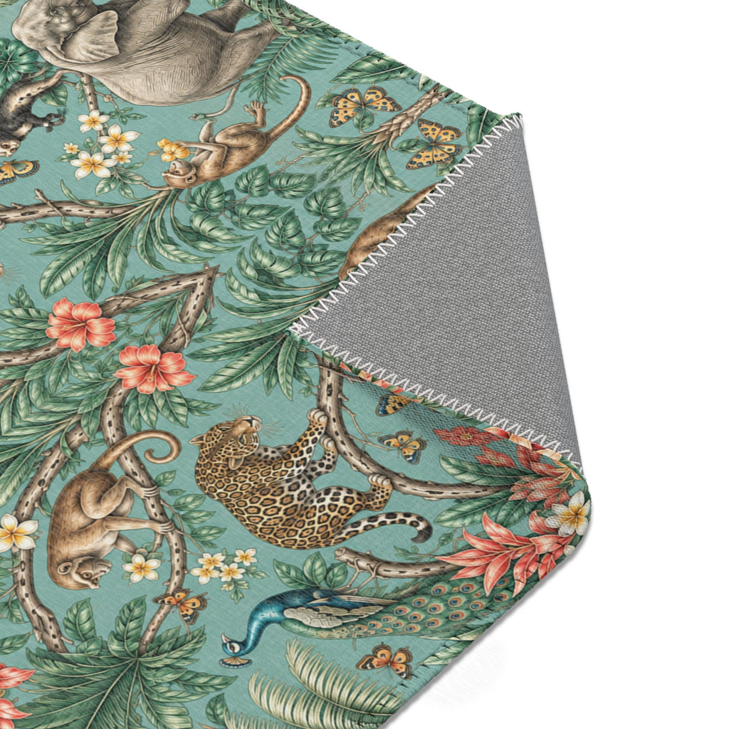 Mystic Jungle Verdigris Jungle Area Rug