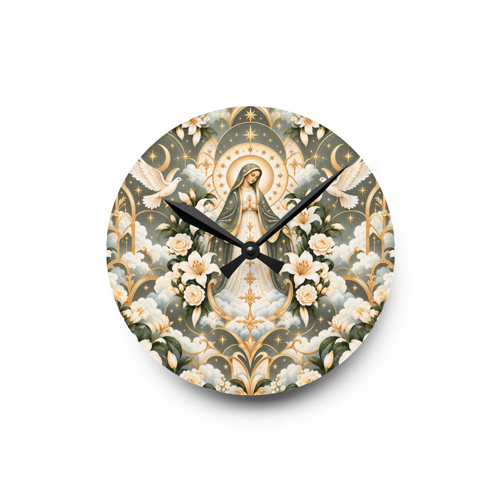 Marian Radiance Moon Milk Acrylic Wall Clock