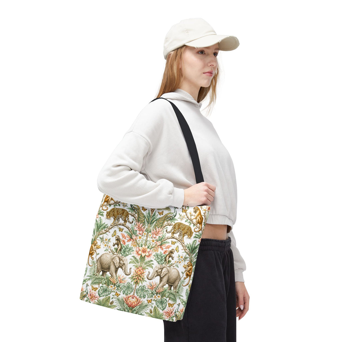 Mystic Jungle Ivory Eden Tote Bag