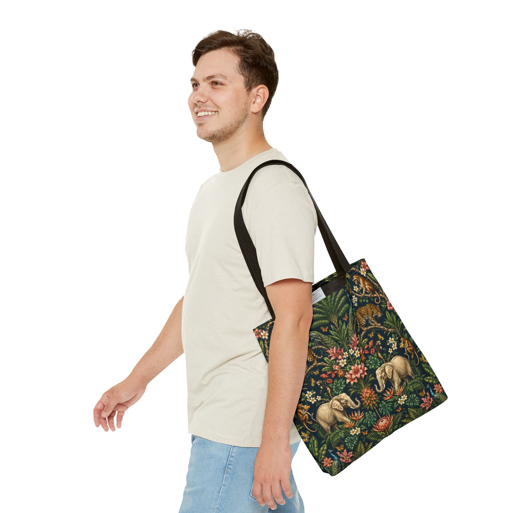Mystic Jungle Midnight Jungle Tote Bag
