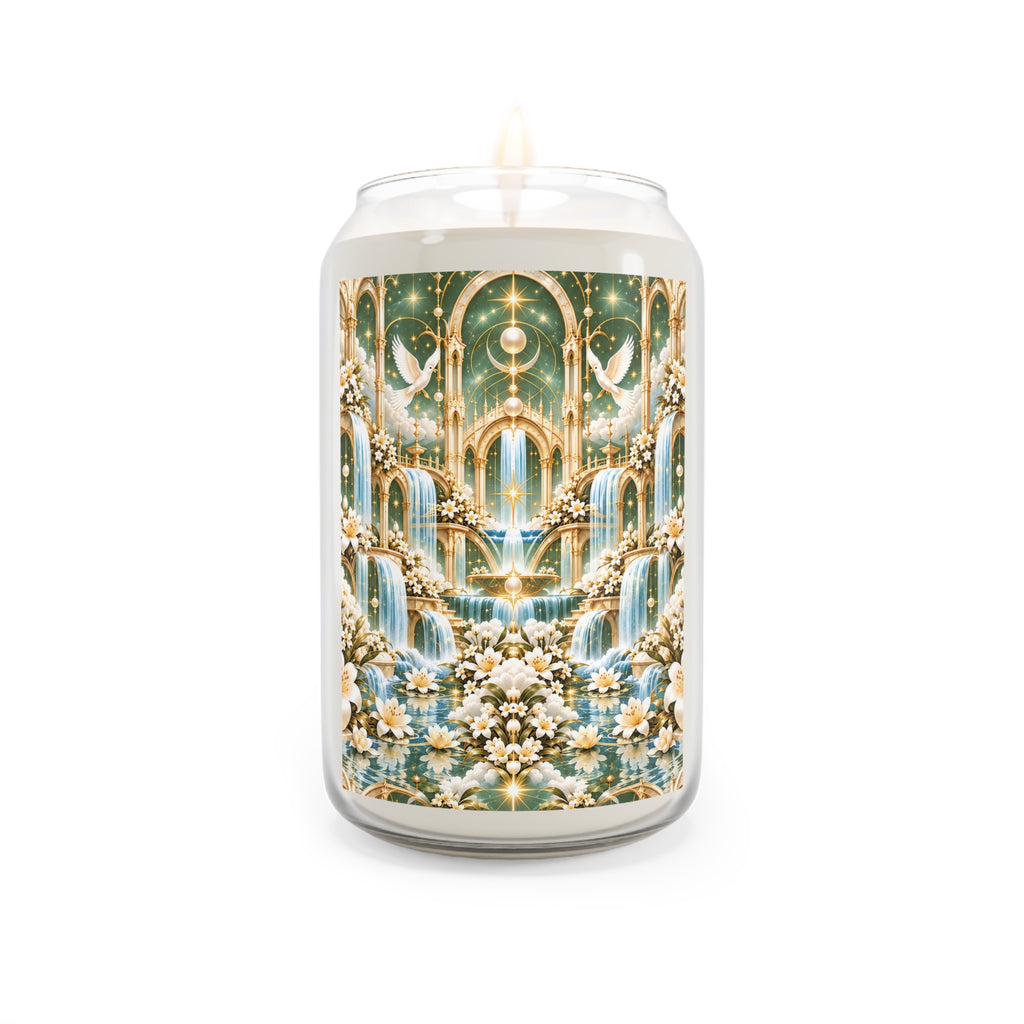Living Waters Sanctuary Soft Sage Gold Luxe Candle