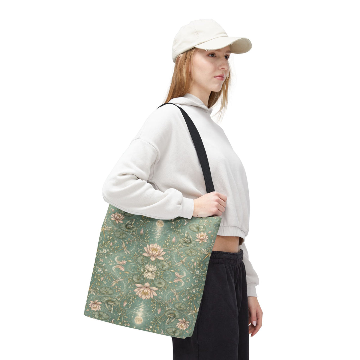 Nymphaea Nocturne Moon Mist Tote Bag