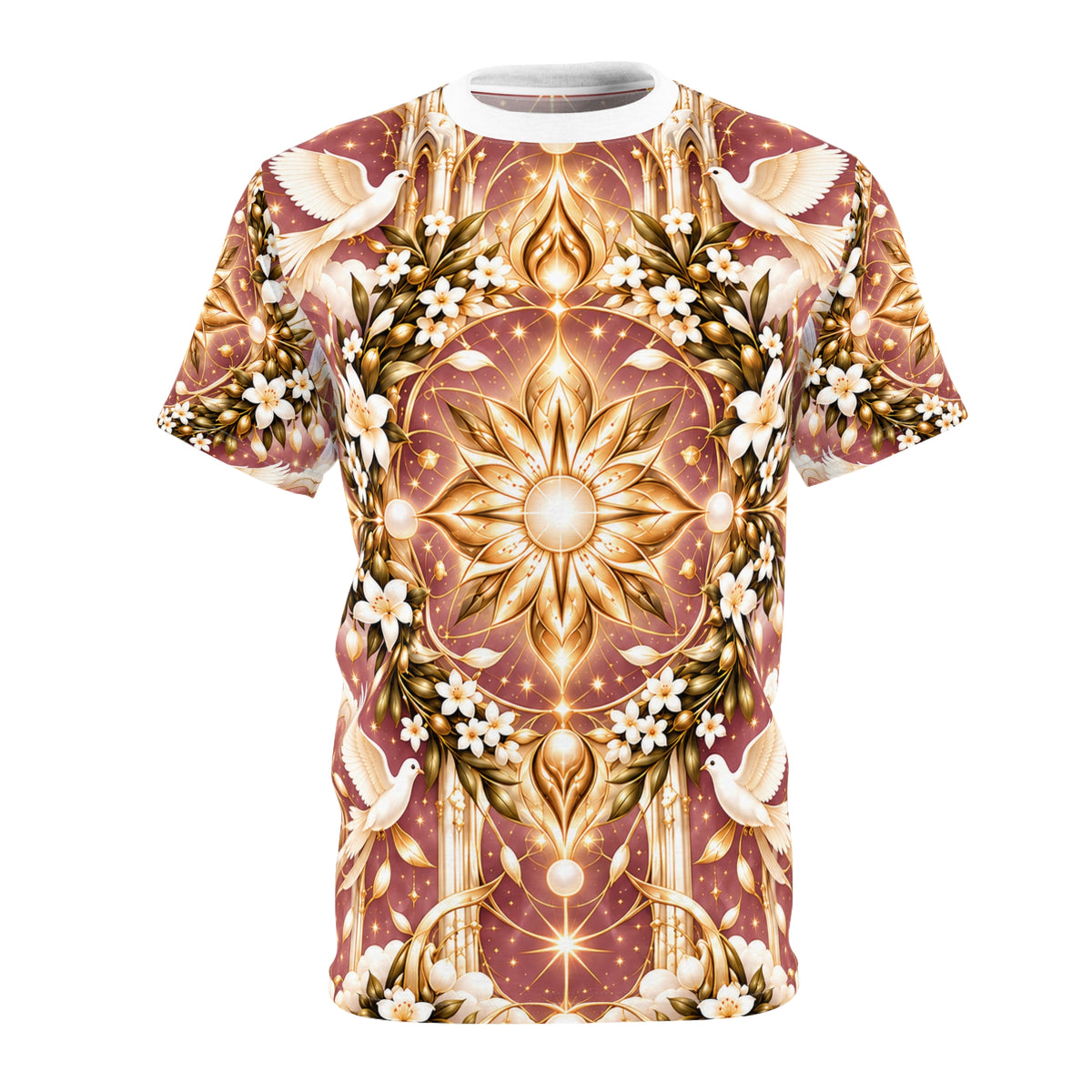 Divine Light Mandala Rose Dawn All-over-print T-Shirt