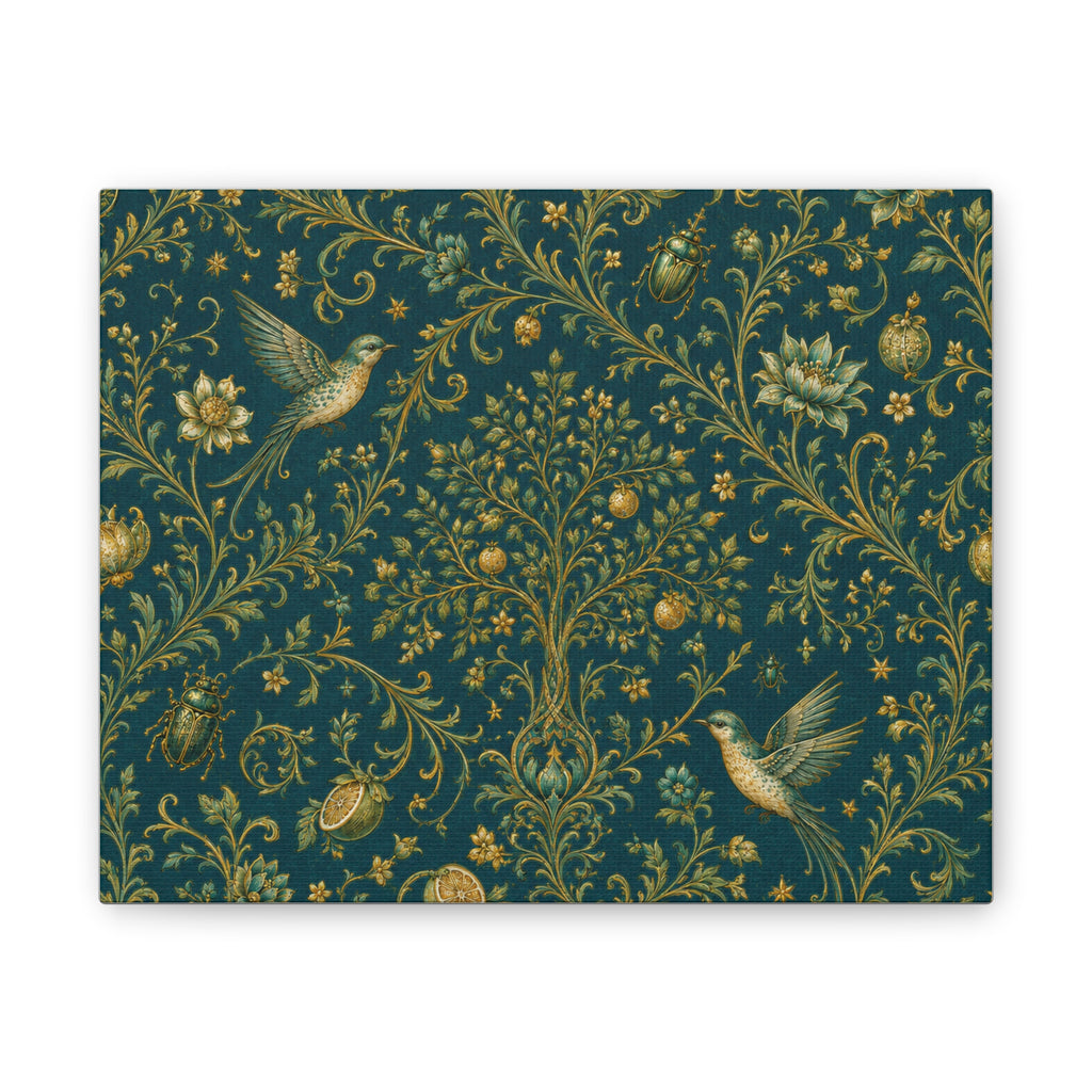 Sacred Canopy Verdigris Stretched Canvas