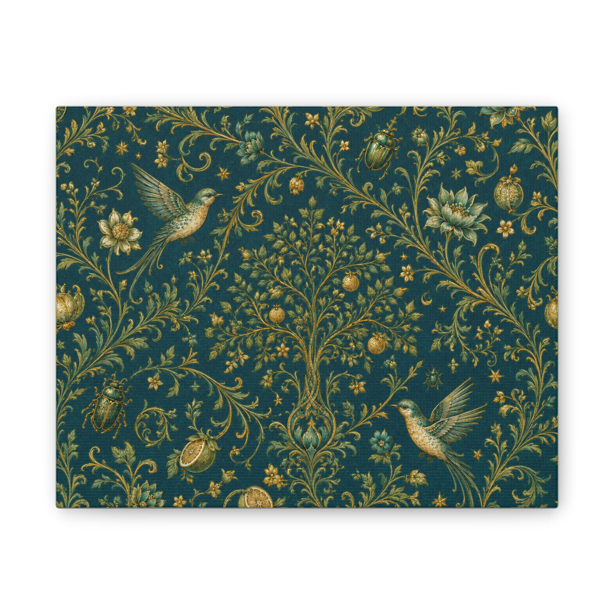 Sacred Canopy Verdigris Stretched Canvas