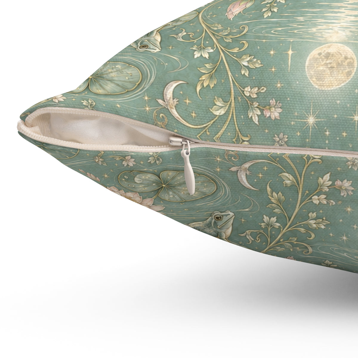 Nymphaea Nocturne Moon Mist Decorative Pillow