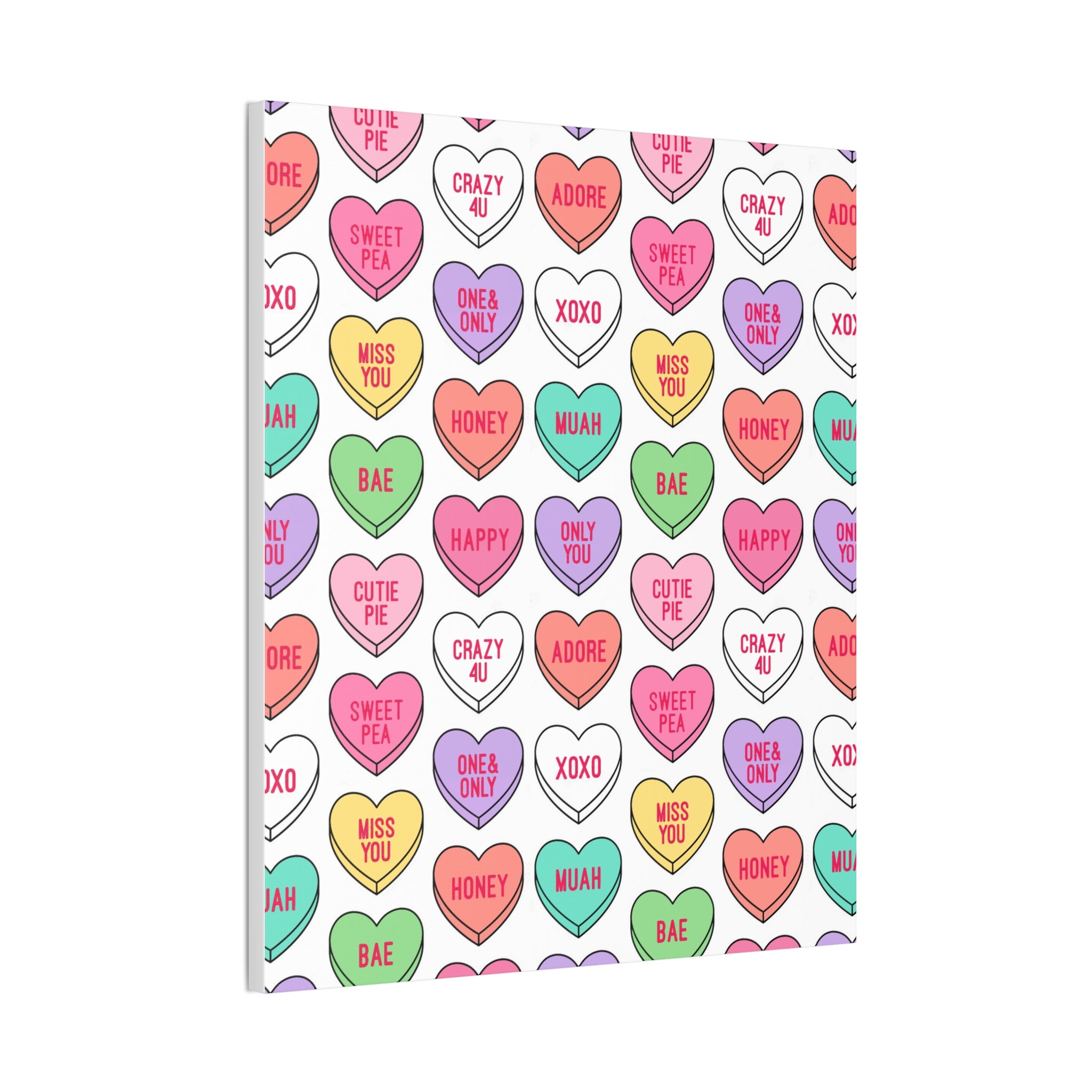 Candy Heart Stretched Canvas