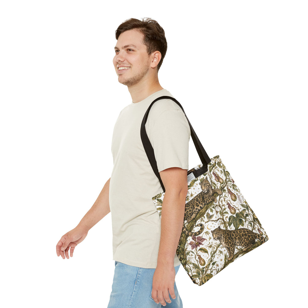 Cloud Leopard Reverie Moon Milk Tote Bag