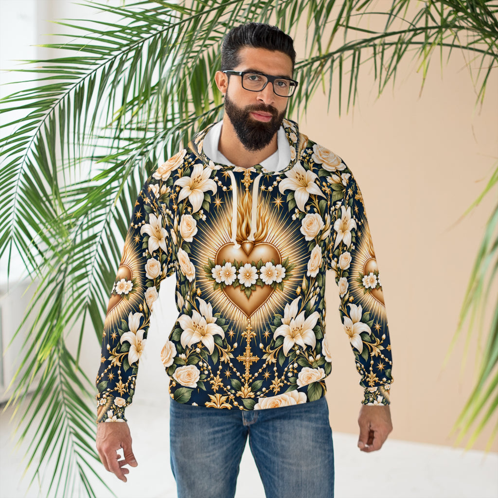 Immaculate Heart Midnight Blue Pullover Hoodie