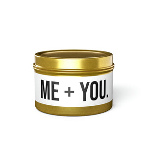 Me + You Tin Candle