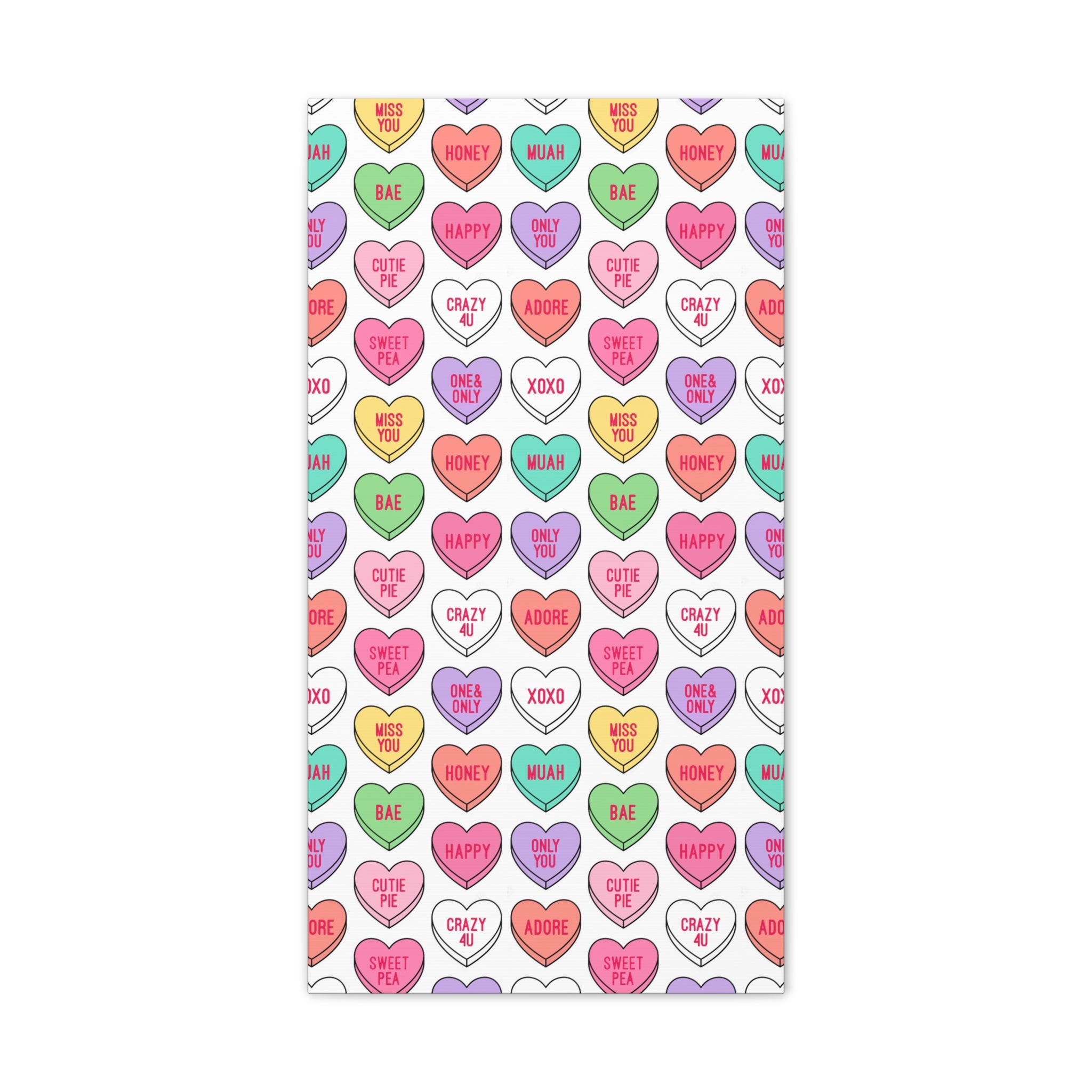 Candy Heart Stretched Canvas