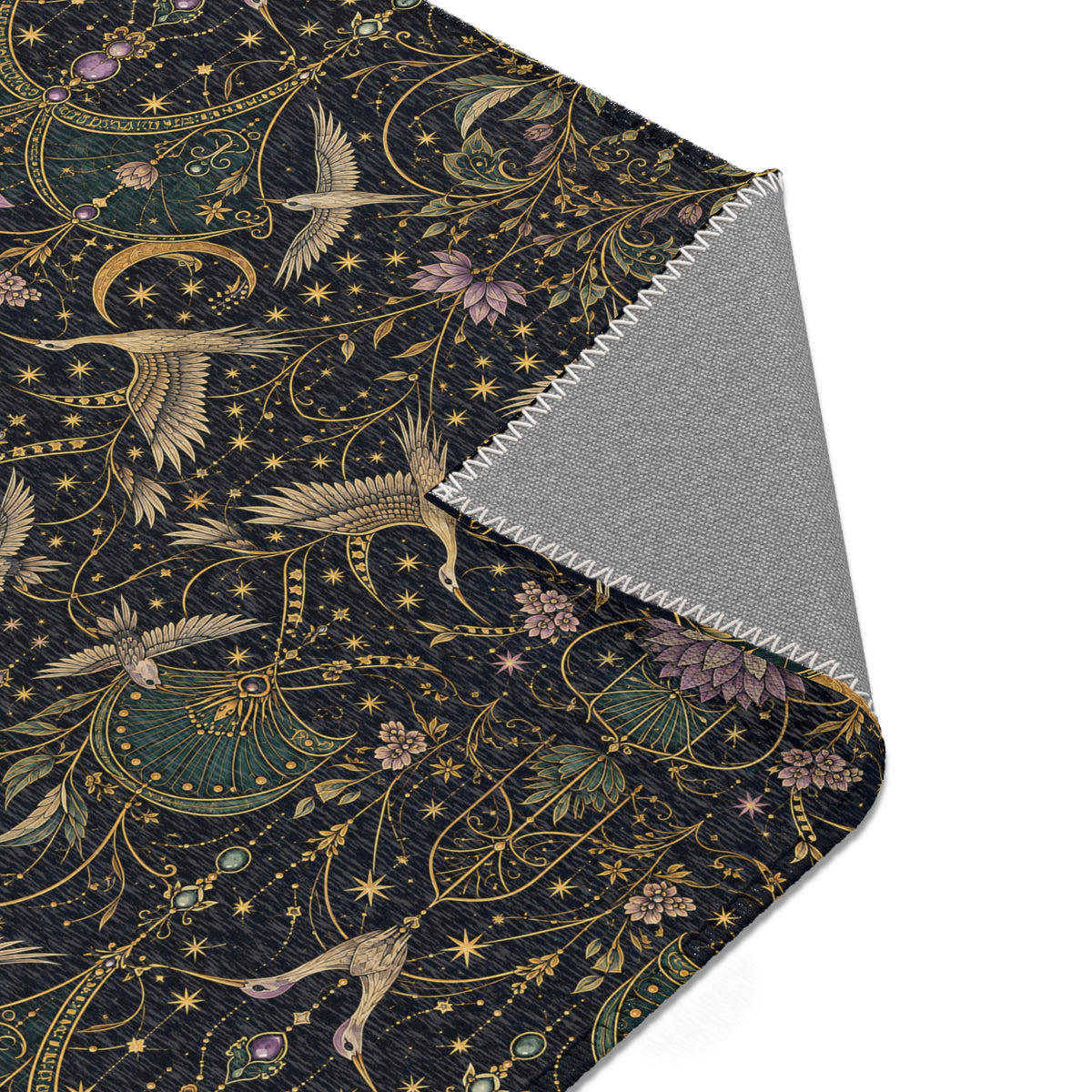 Celestial Aviary Nocturne Area Rug