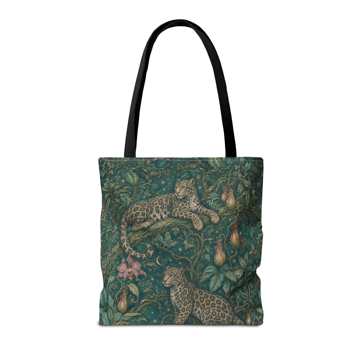 Cloud Leopard Reverie Verdigris Tote Bag
