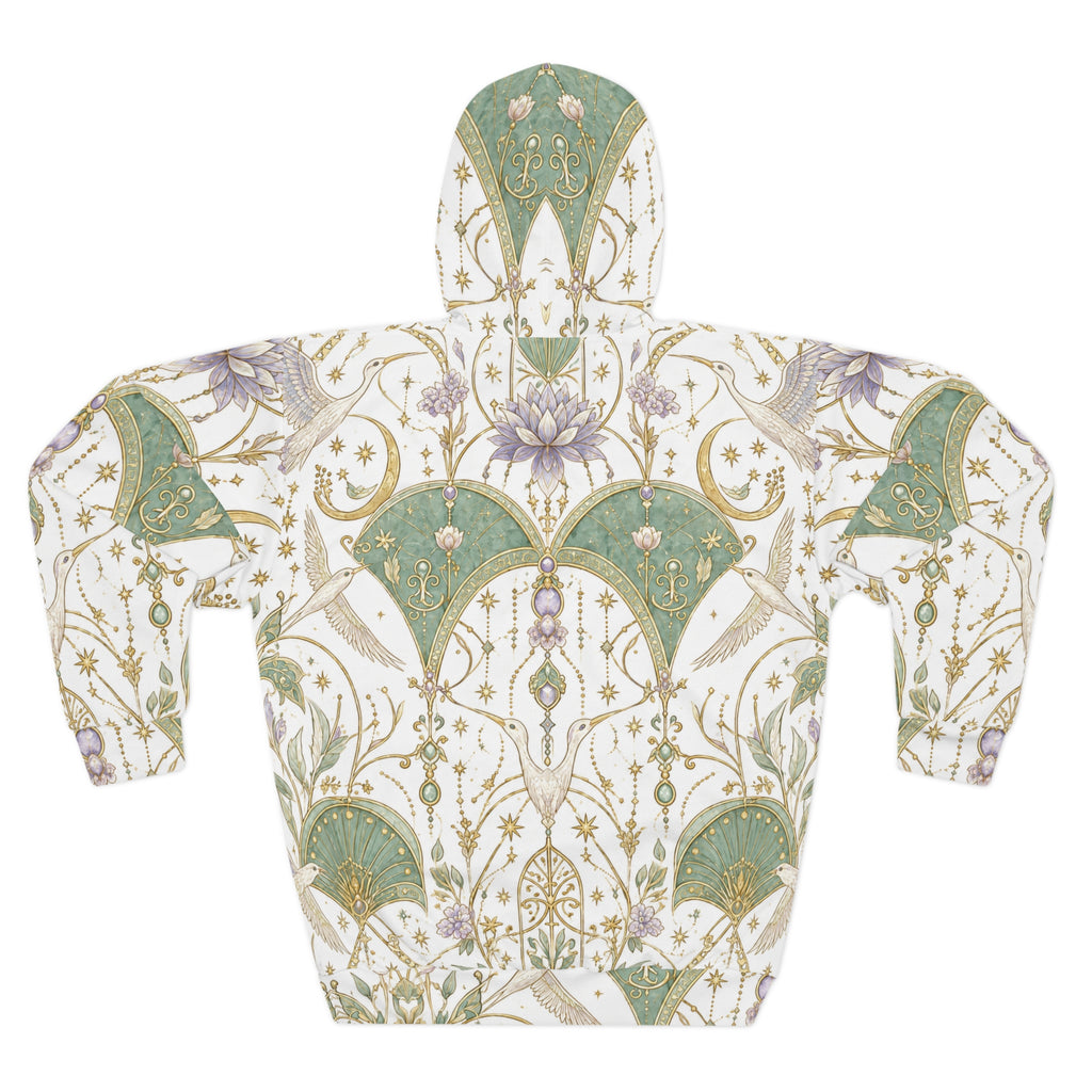 Celestial Aviary Moon Milk Pullover Hoodie