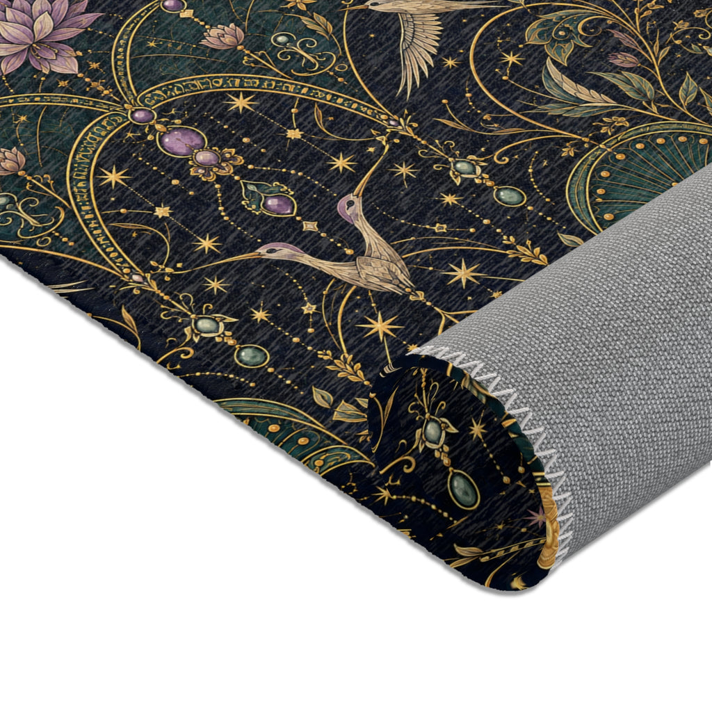 Celestial Aviary Nocturne Area Rug