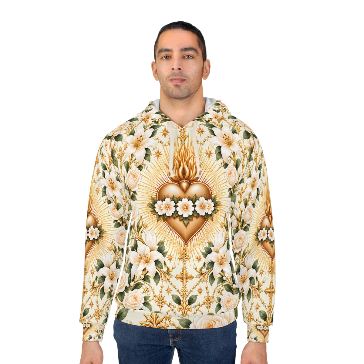 Immaculate Heart Ivory Pullover Hoodie