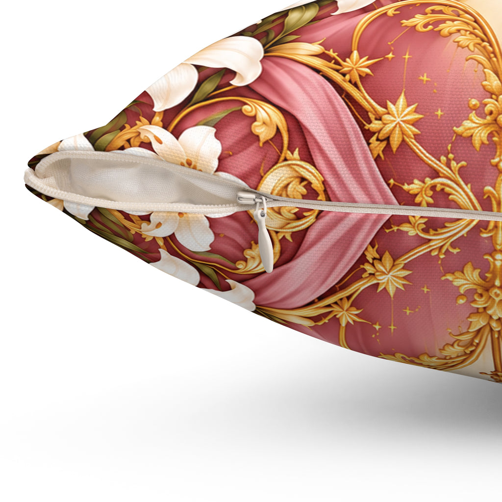 Queen of Heaven Dusty Rose Decorative Pillow