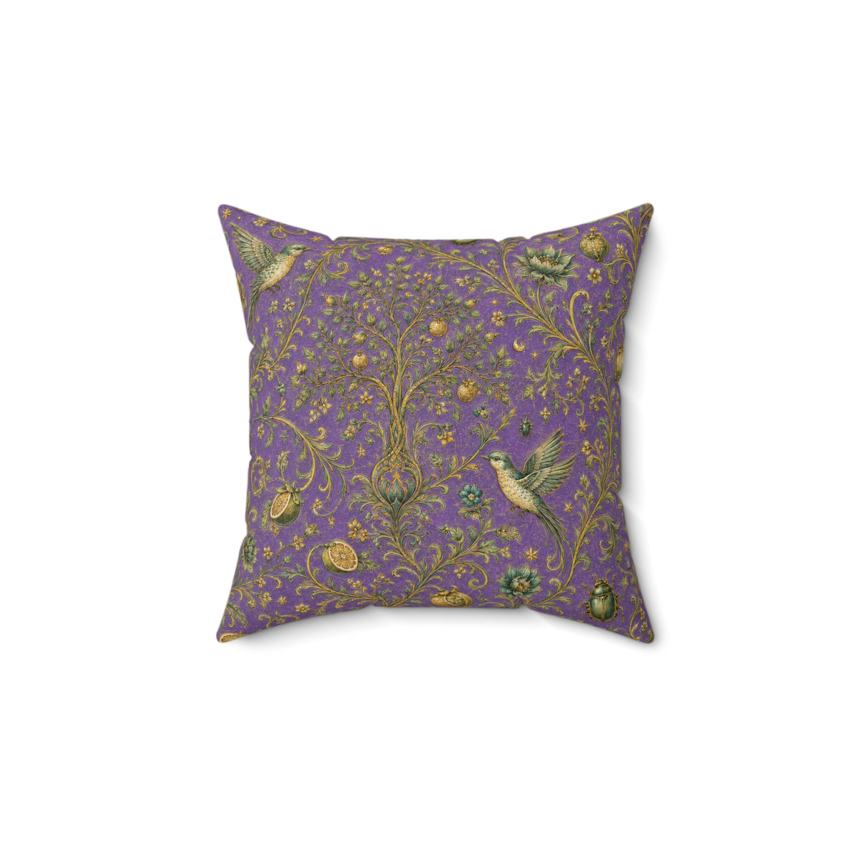 Sacred Canopy Amethyst Decorative Pillow