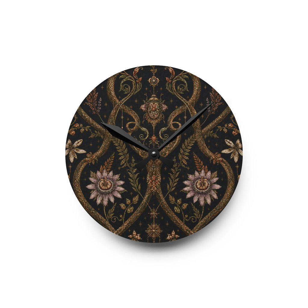 Serpent Conservatory Bronze Nocturne Acrylic Wall Clock