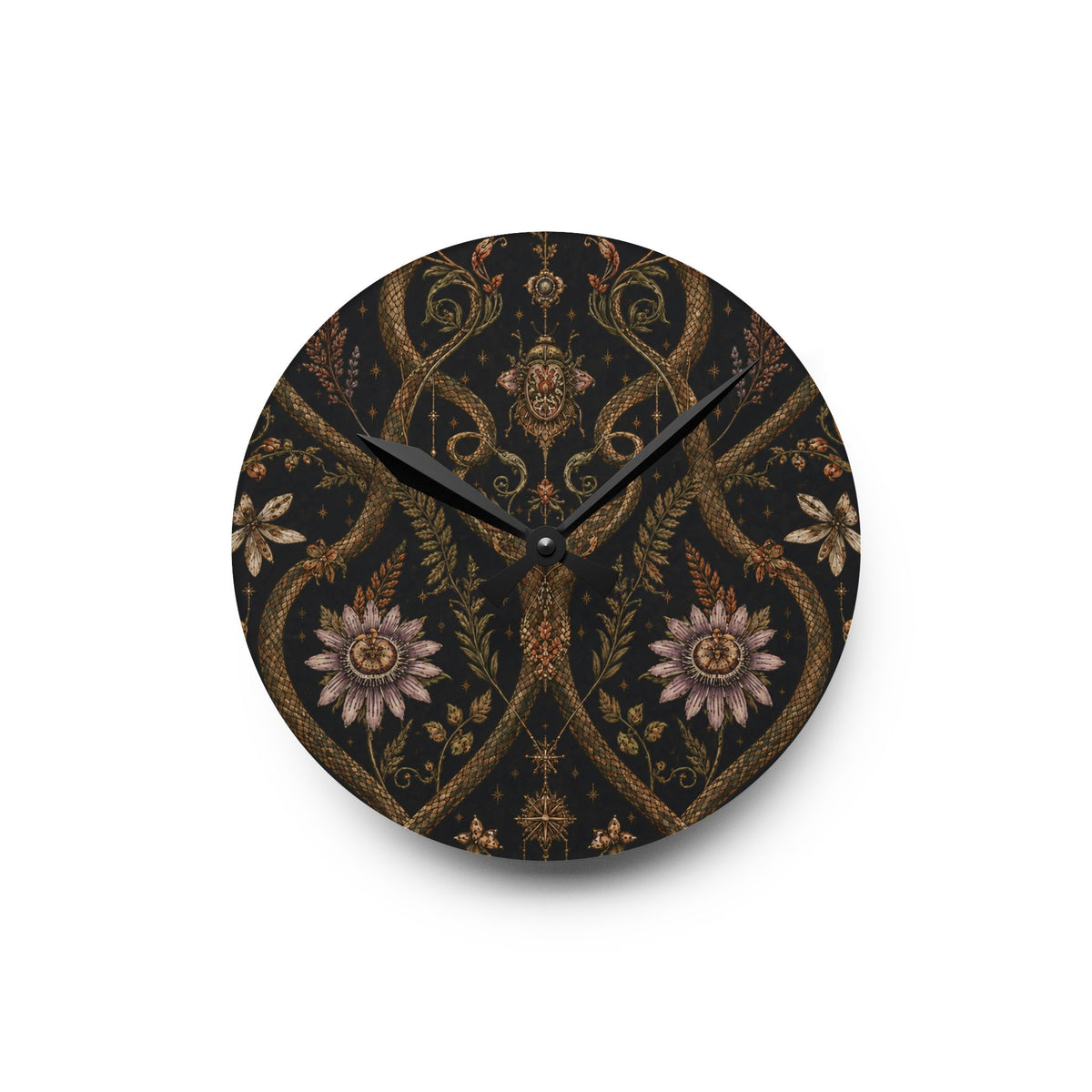Serpent Conservatory Bronze Nocturne Acrylic Wall Clock