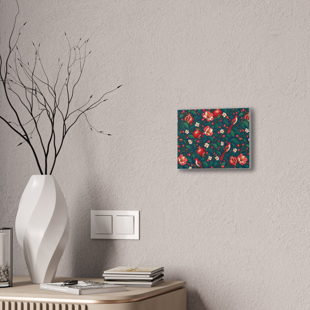Gilded Orchard Blue Hour Stretched Canvas