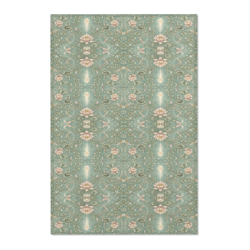 Nymphaea Nocturne Moon Mist Area Rug