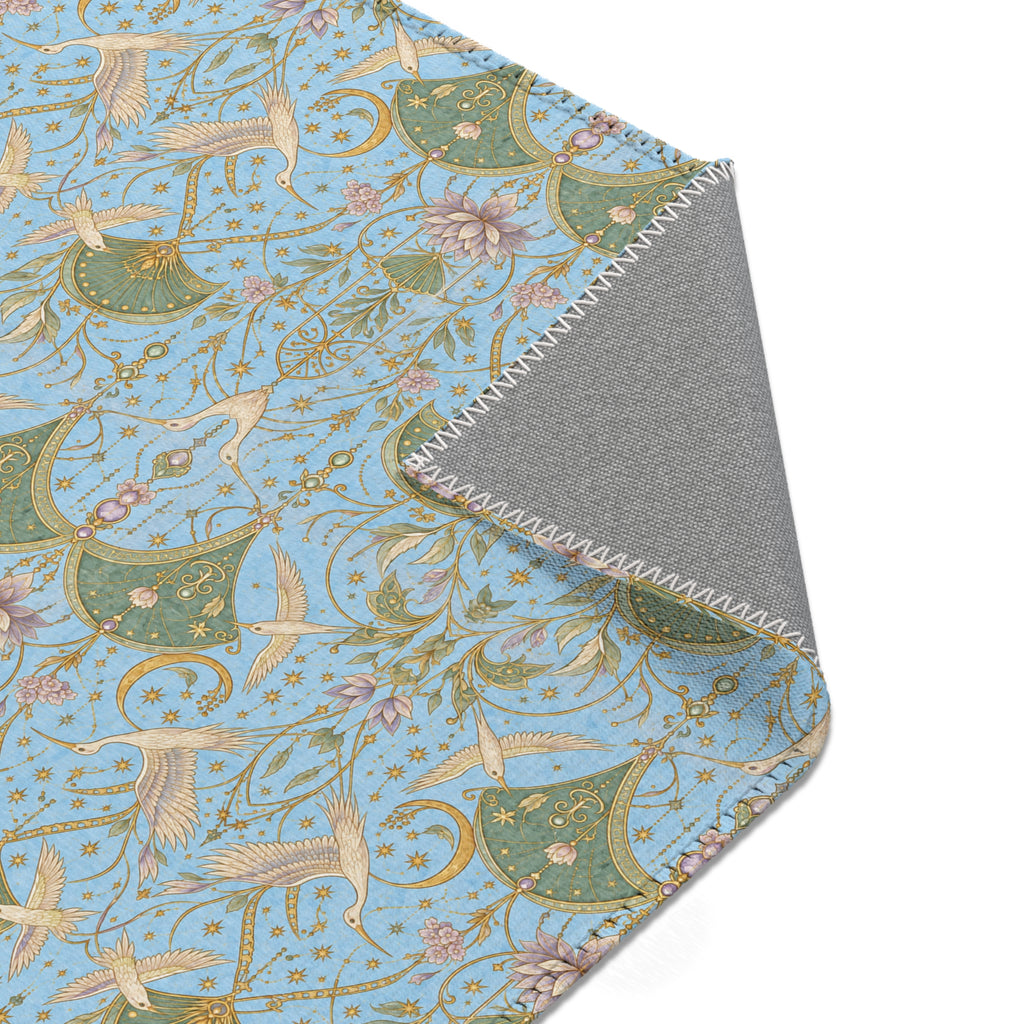 Celestial Aviary Blue Hour Area Rug