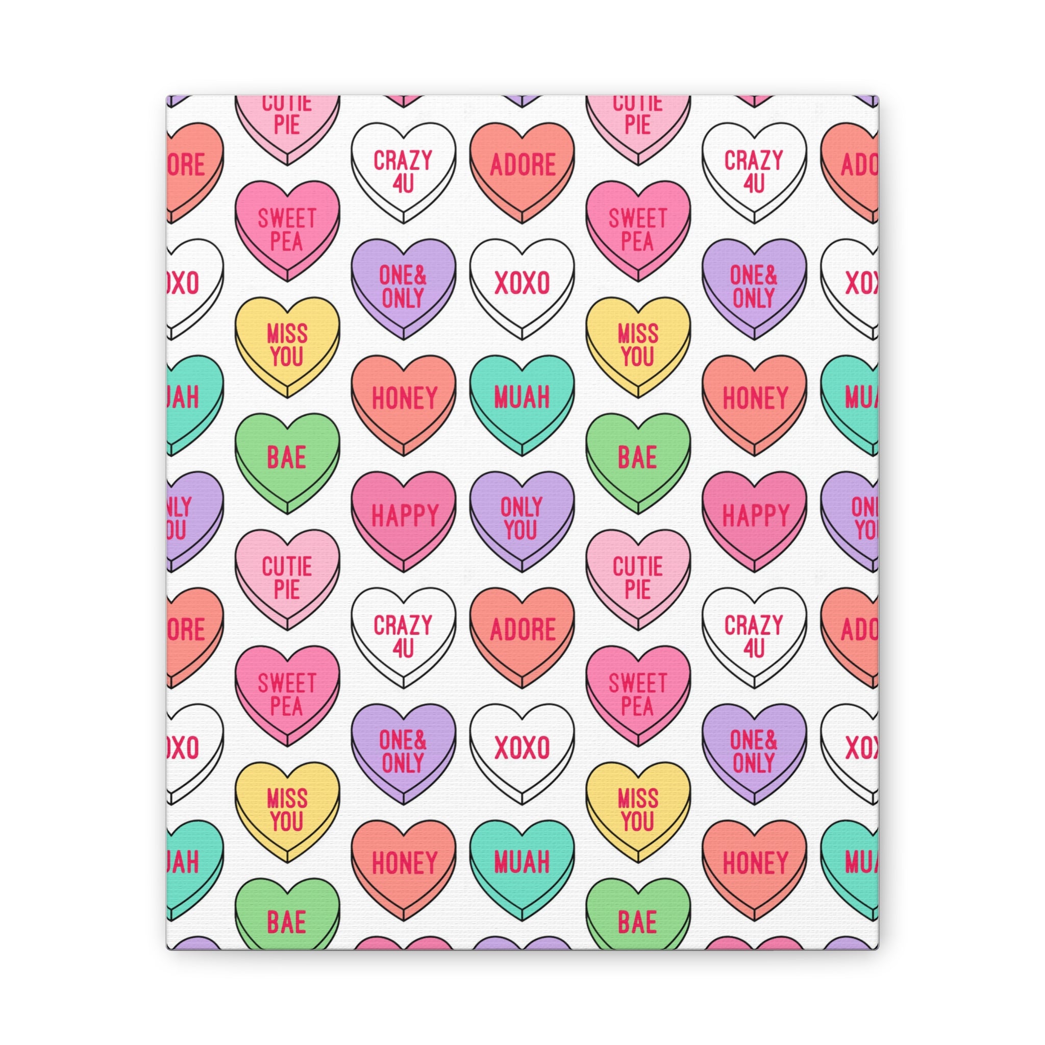 Candy Heart Stretched Canvas