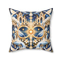 Cathedral of Light Celestial Blue Decorative Pillow