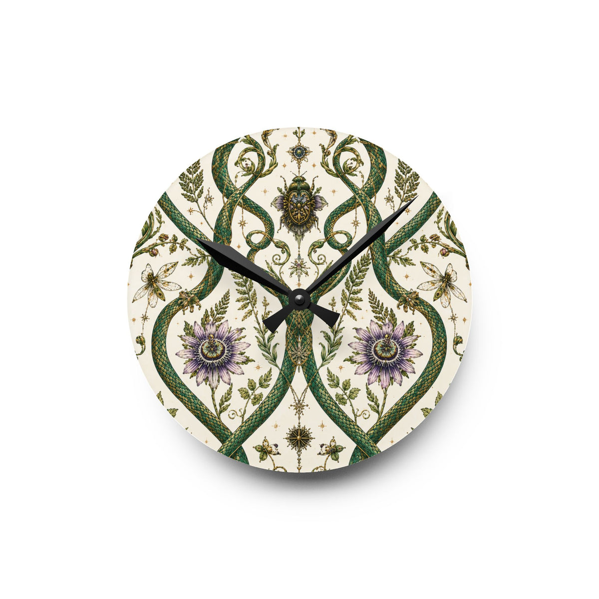 Serpent Conservatory Garden Mist Acrylic Wall Clock