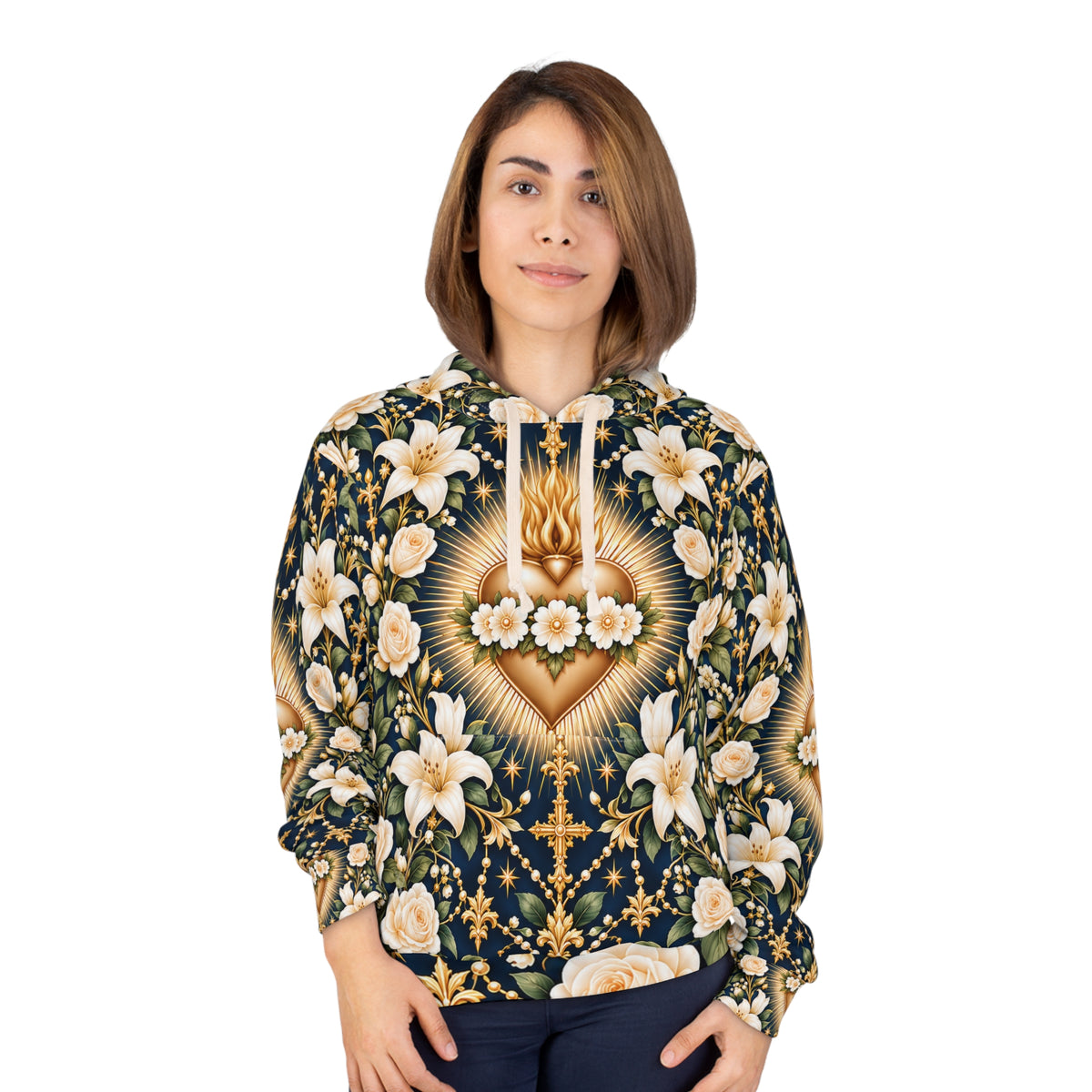 Immaculate Heart Midnight Blue Pullover Hoodie