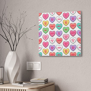 Candy Heart Stretched Canvas