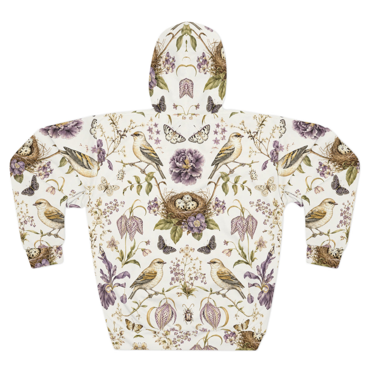 Botanical Bird's Nest Moon Milk Pullover Hoodie