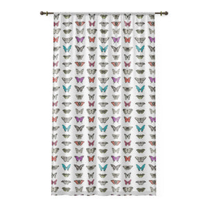 Butterfly and Moth Window Curtain