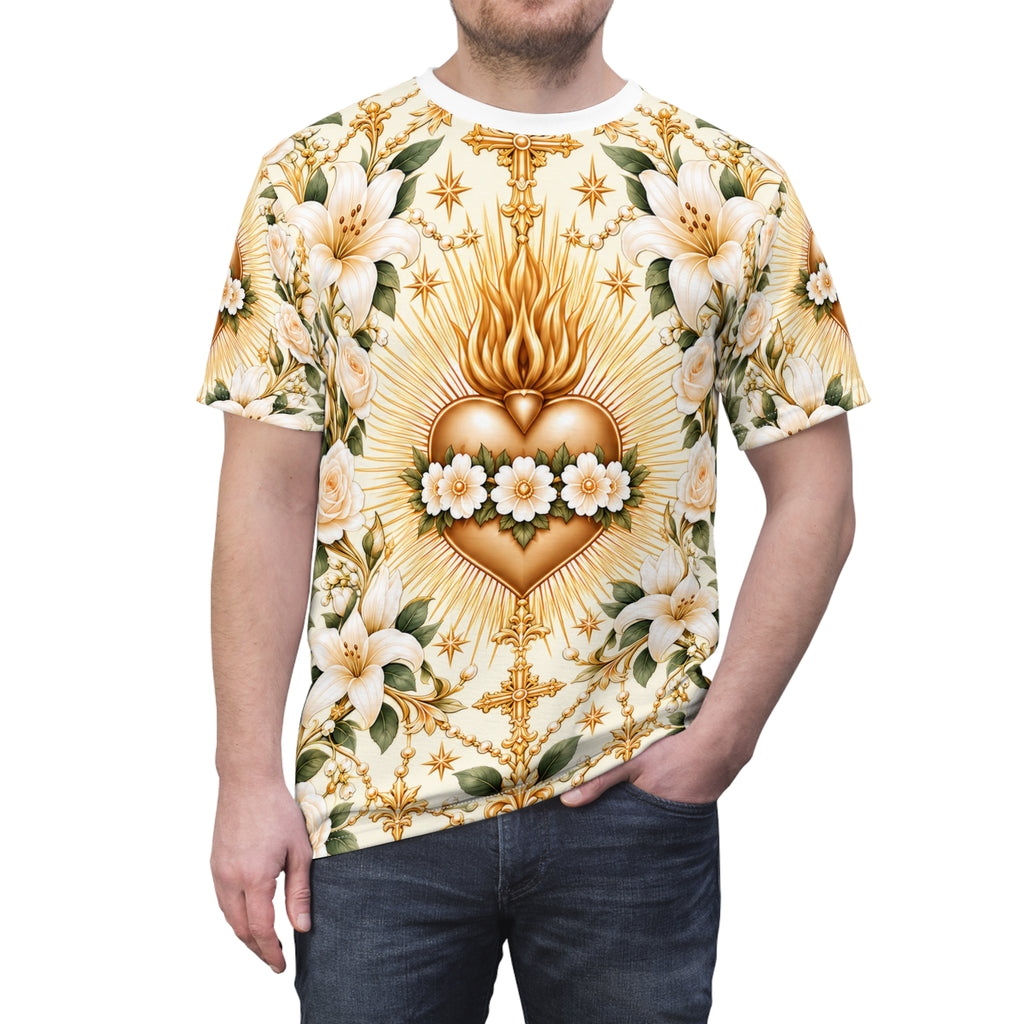 Immaculate Heart Ivory All-over-print T-Shirt