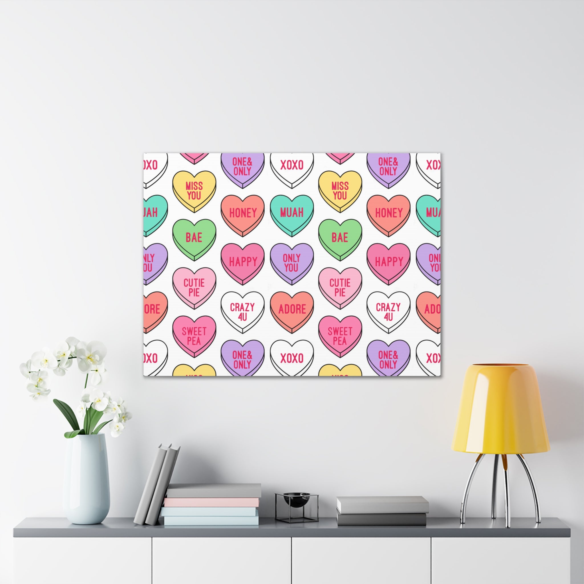 Candy Heart Stretched Canvas