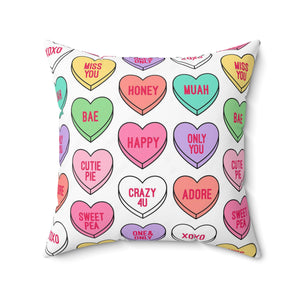 Heart Candy Pillow Square Pillow