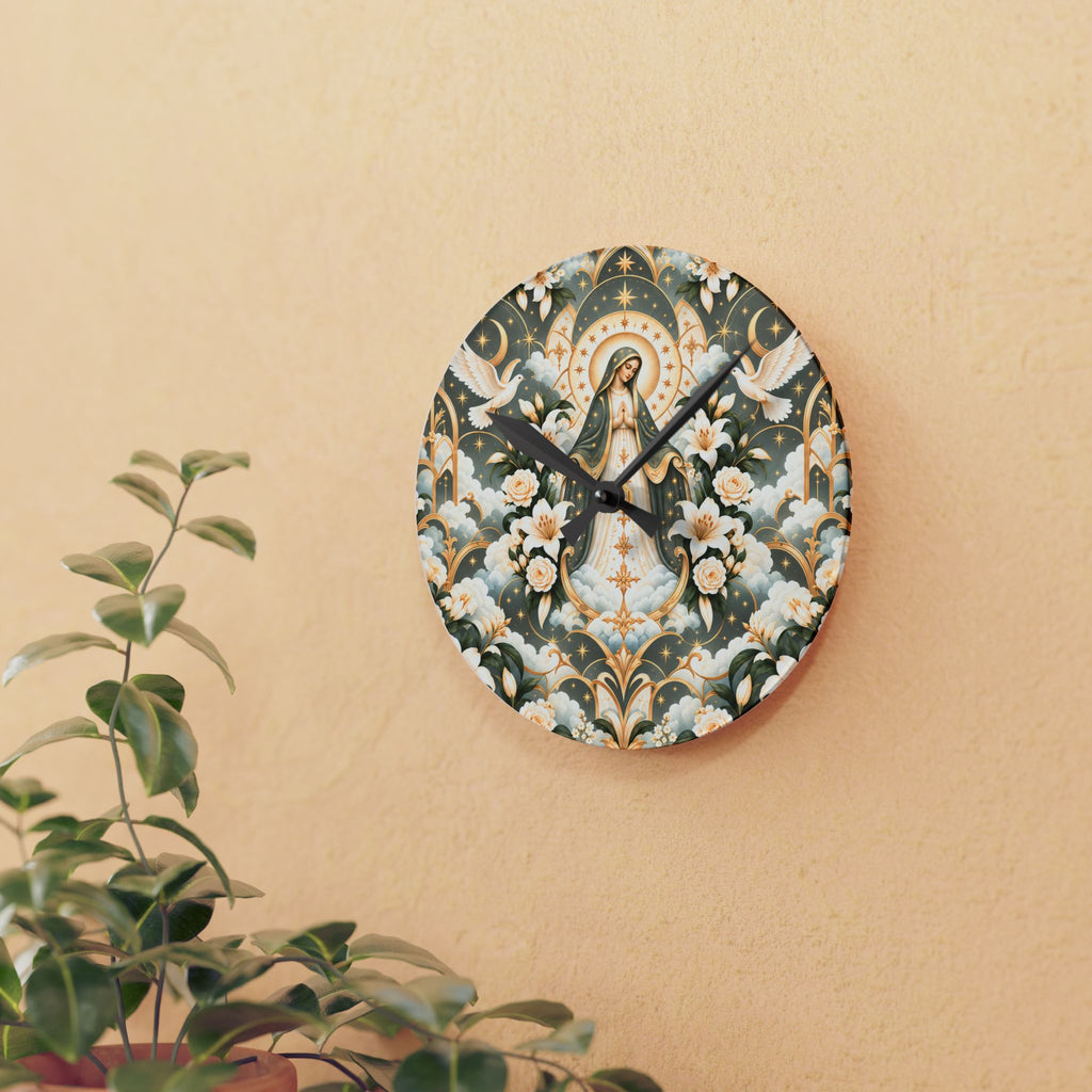 Marian Radiance Moon Milk Acrylic Wall Clock
