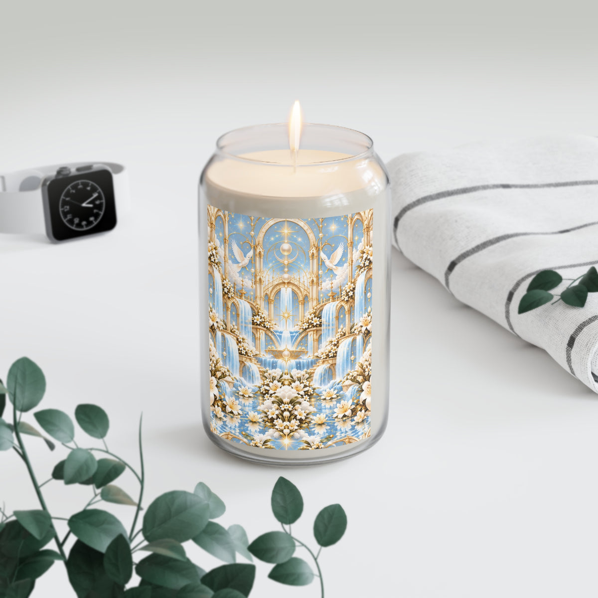 Living Waters Sanctuary Moonstone Ivory Luxe Candle