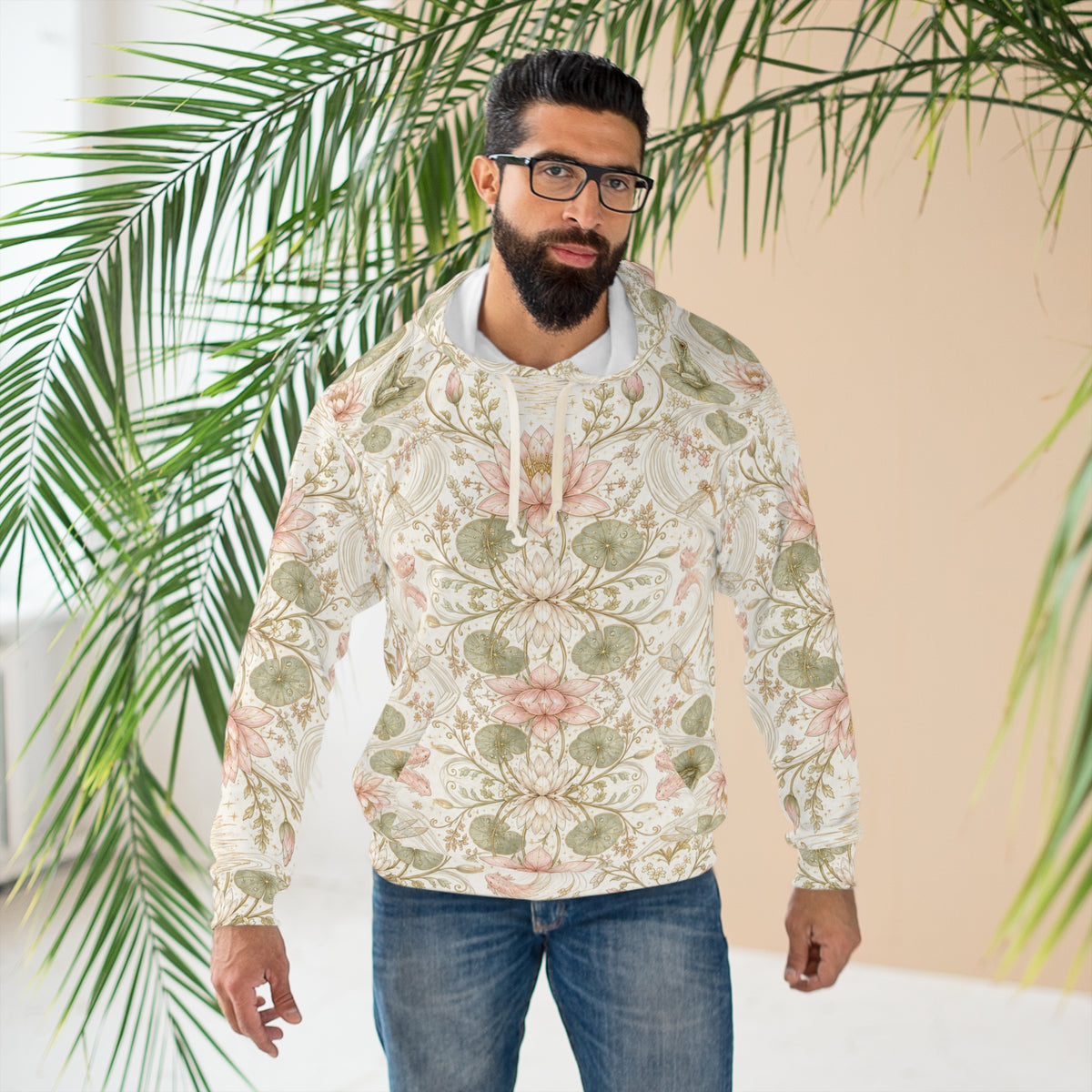 Nymphaea Nocturne Moon Milk Pullover Hoodie