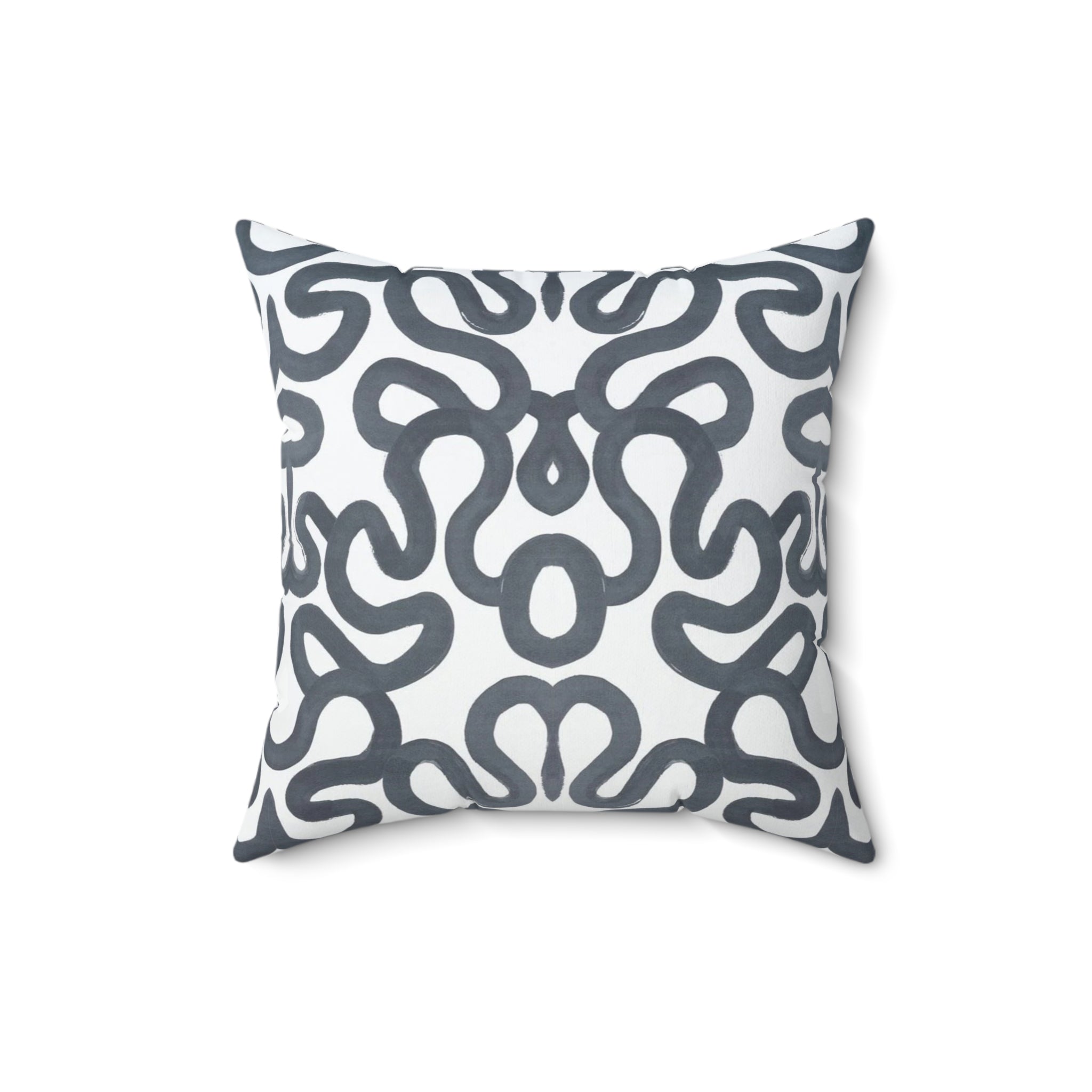 Abstract Scribble Square Pillow