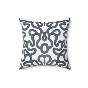 Abstract Scribble Square Pillow