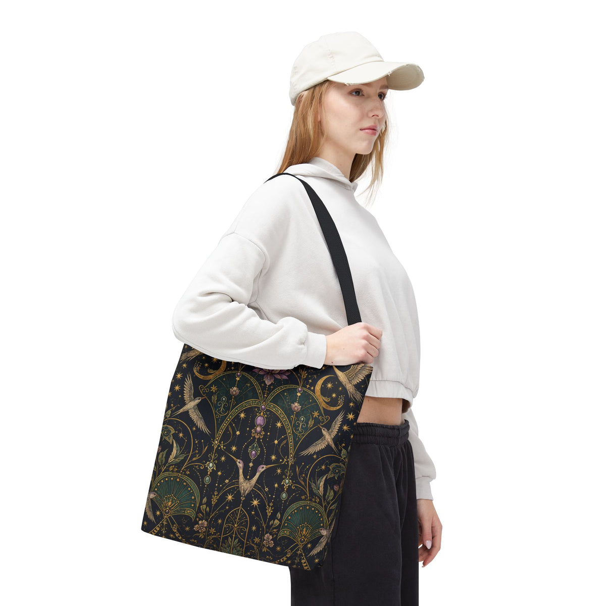 Celestial Aviary Nocturne Tote Bag