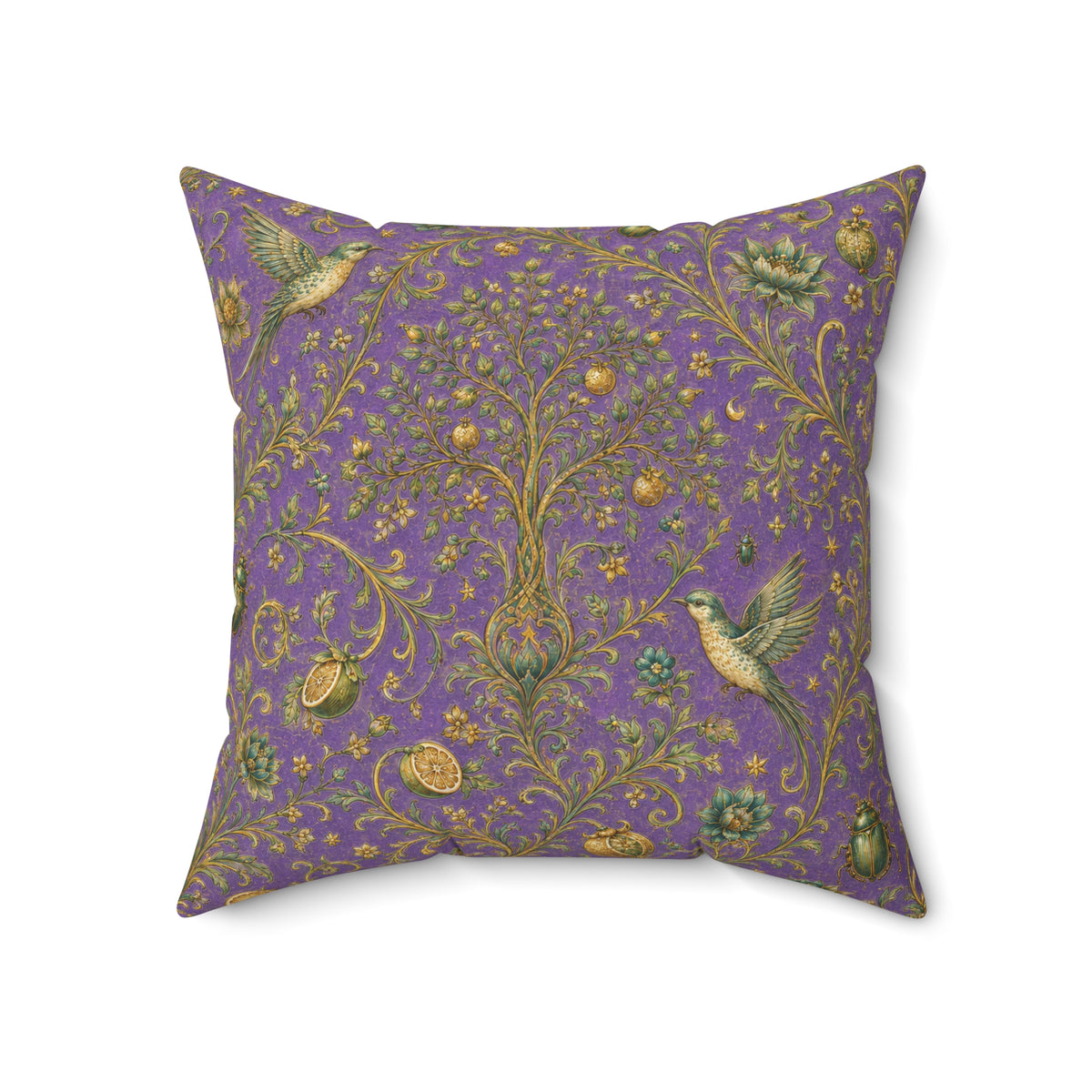 Sacred Canopy Amethyst Decorative Pillow