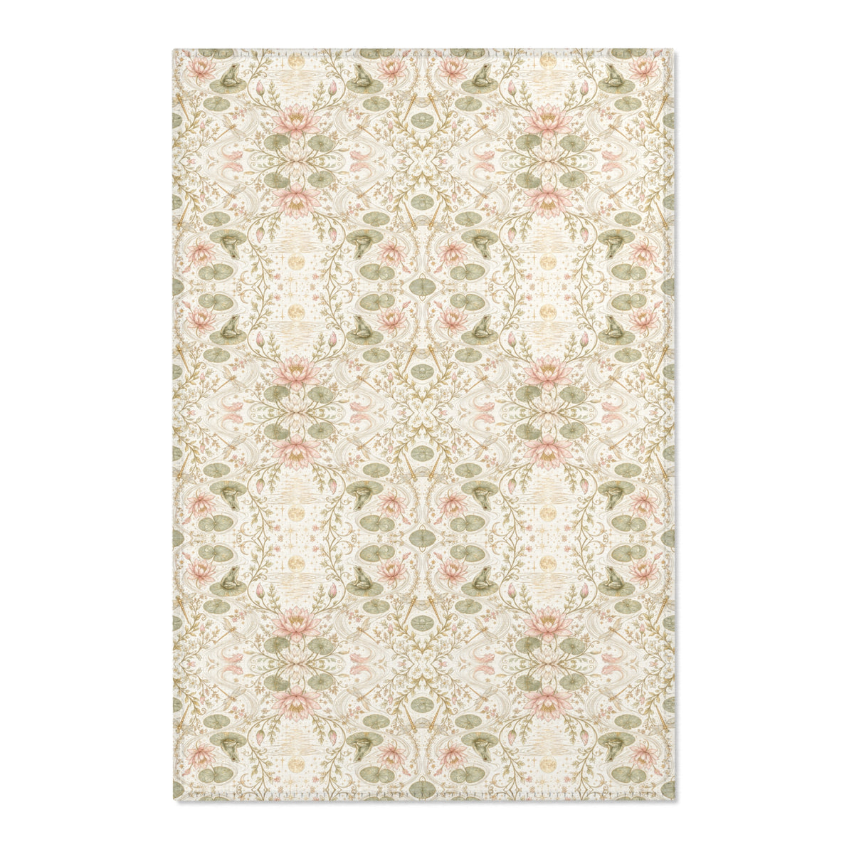 Nymphaea Nocturne Moon Milk Area Rug