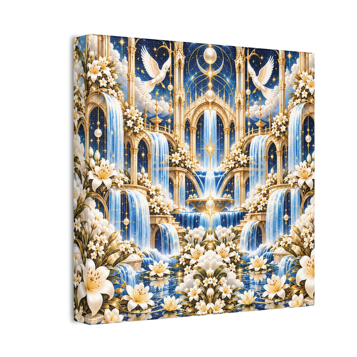 Living Waters Sanctuary Celestial Blue 8-inch Canvas