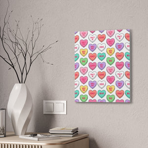 Candy Heart Stretched Canvas