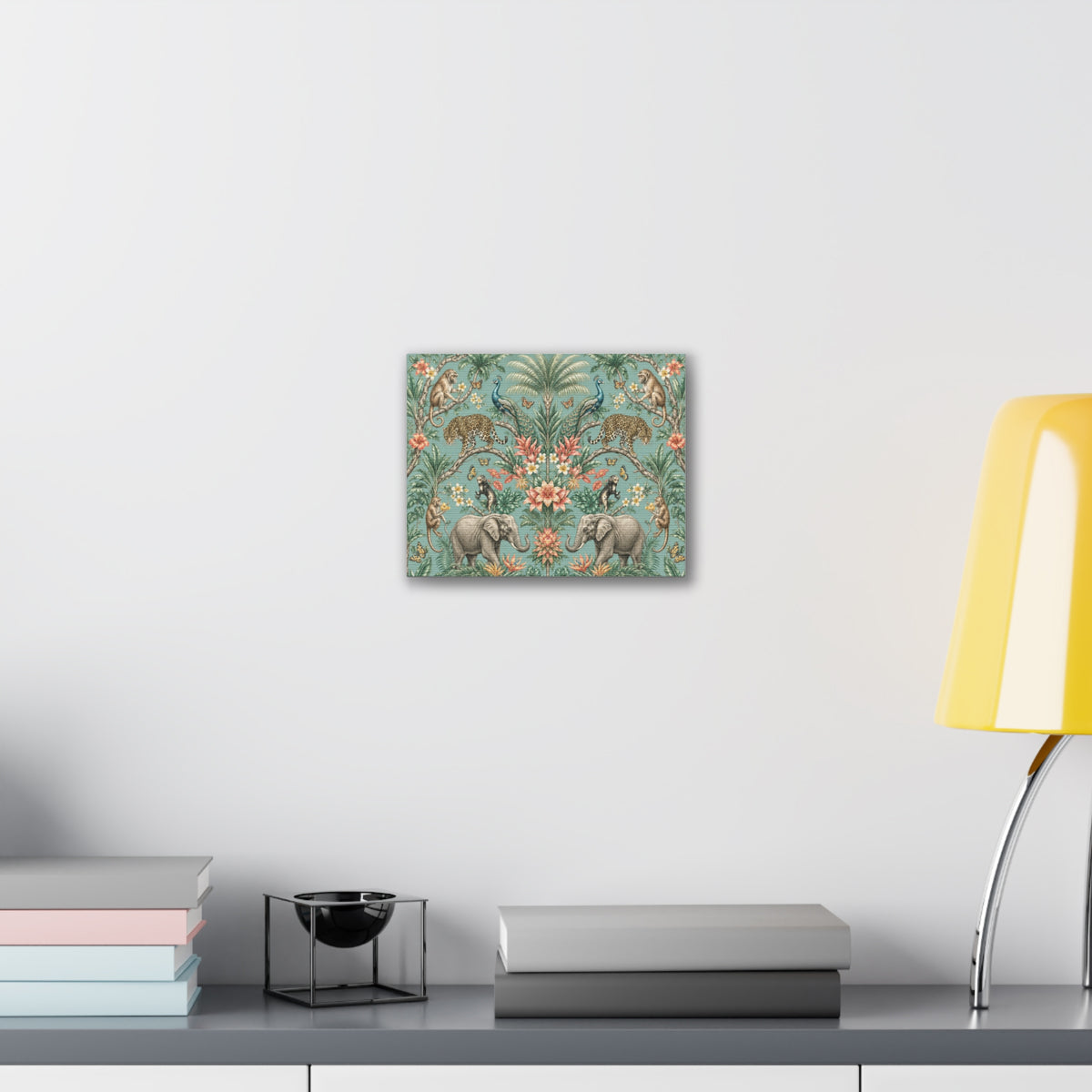 Mystic Jungle Verdigris Jungle Stretched Canvas