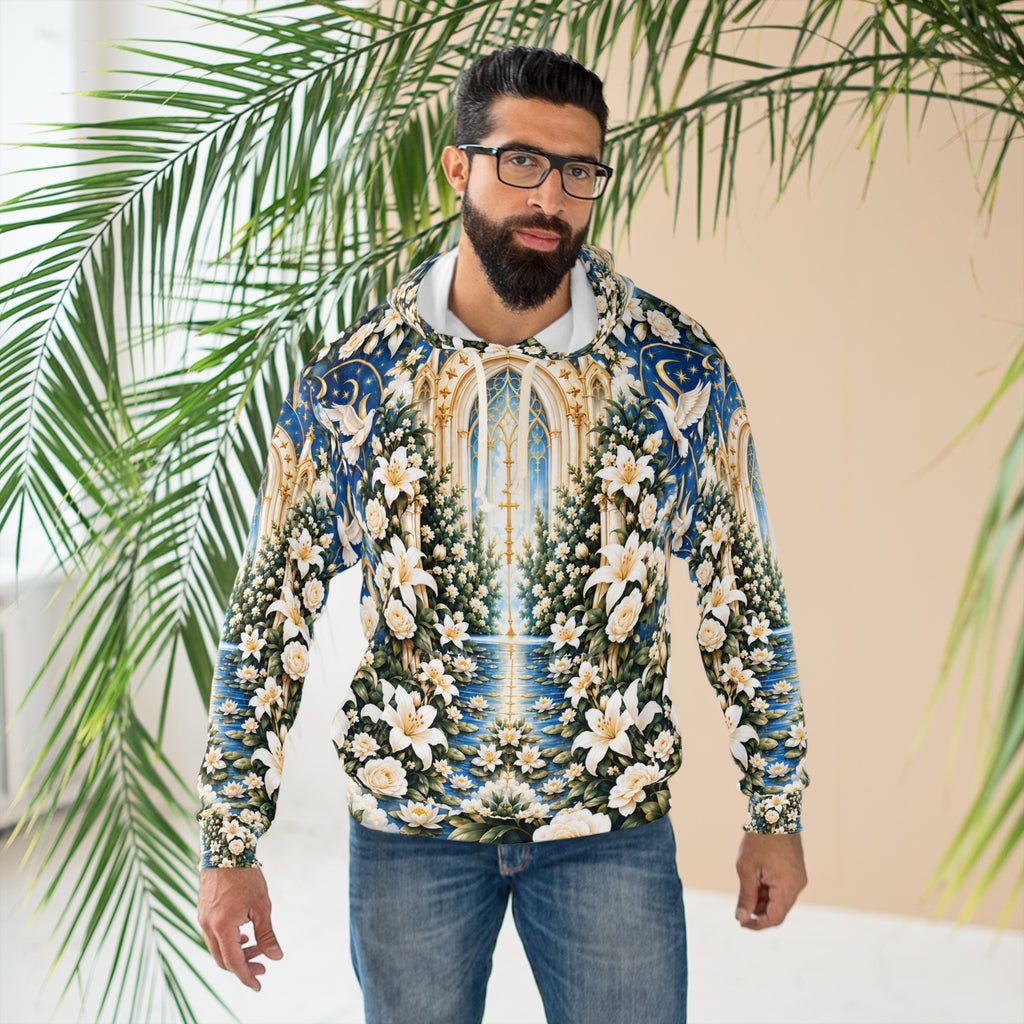 Immaculate Garden Marian Blue Pullover Hoodie