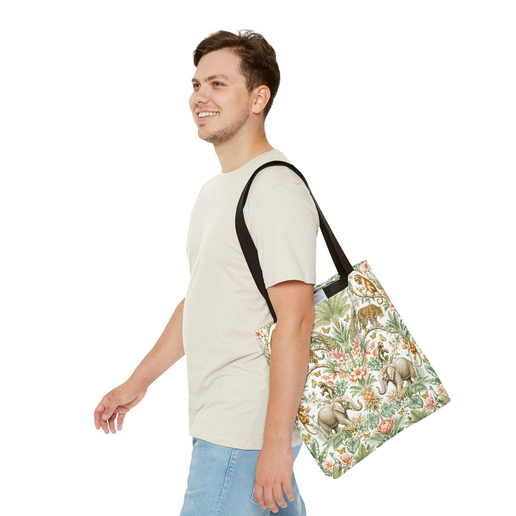 Mystic Jungle Ivory Eden Tote Bag